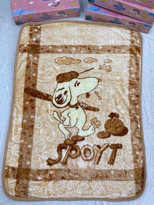 Baby Blanket Royal Embossed-Brown SPOYT