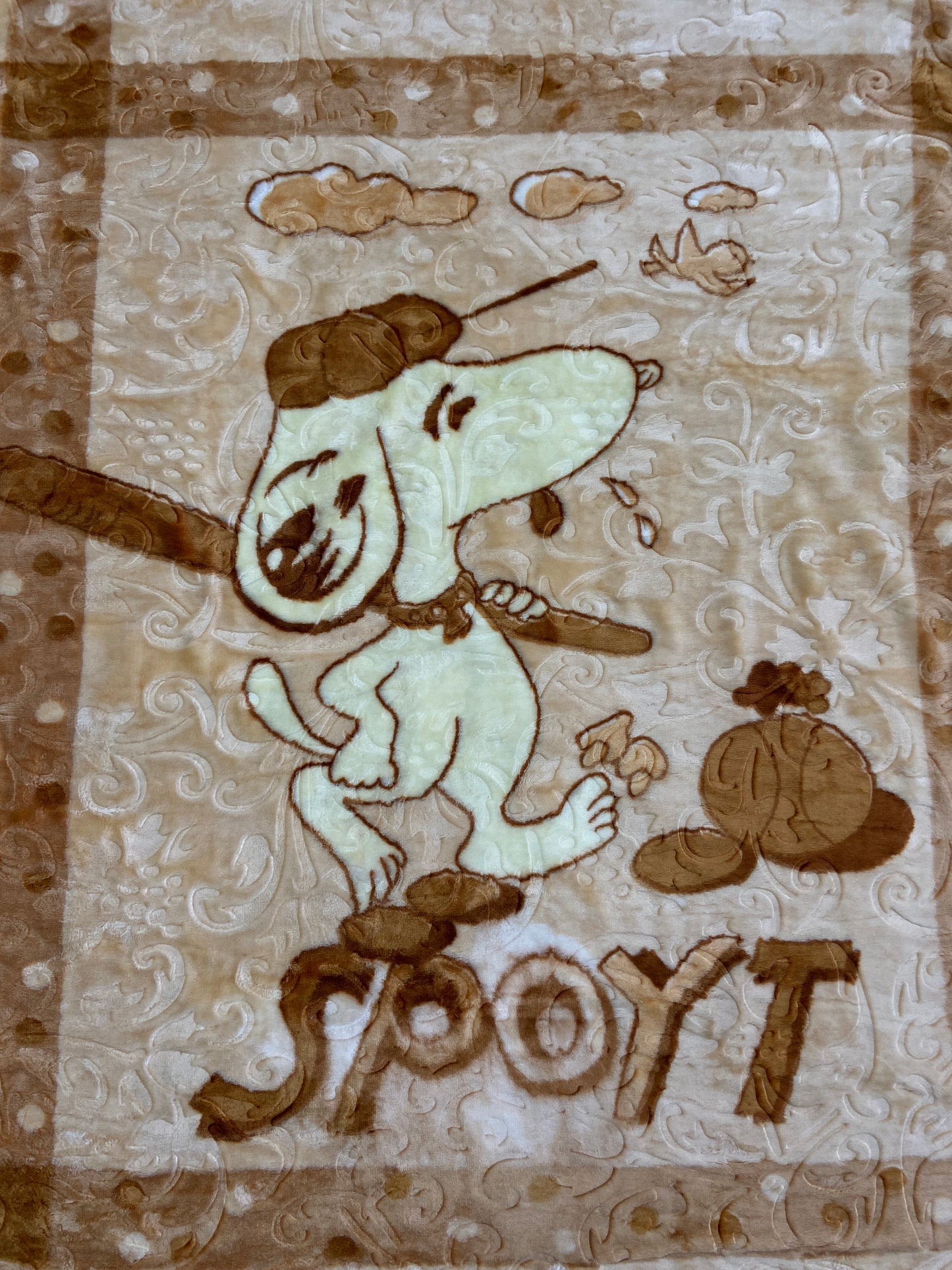 Baby Blanket Royal Embossed-Brown SPOYT